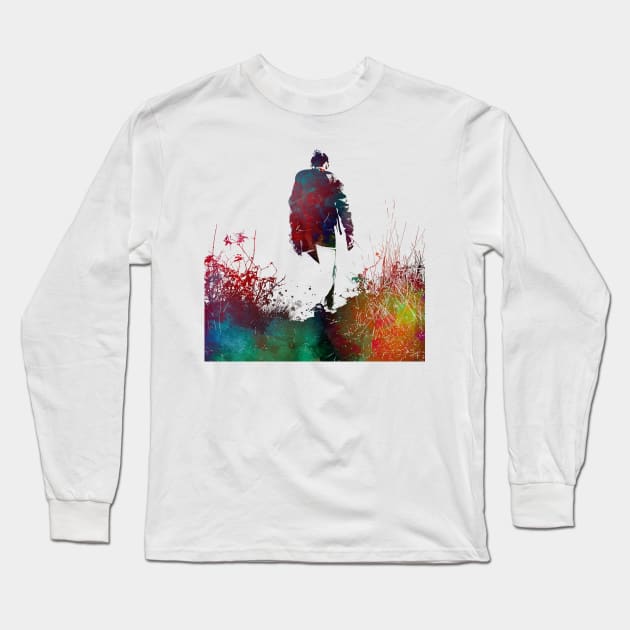 walk in the mountains #mountainhike Long Sleeve T-Shirt by JBJart